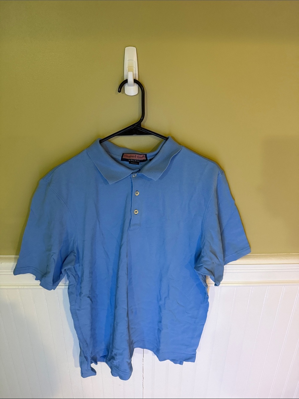 Men's Size L Vineyard Vines Sky Blue Polo